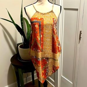 14. Ladies summer sleeveless blouse. Size S. EUC
